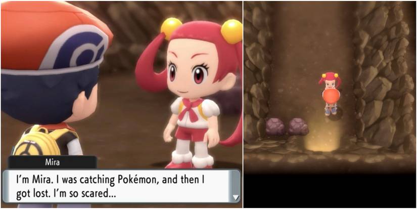 BDSP Mira and Lucas in Wayward Cave