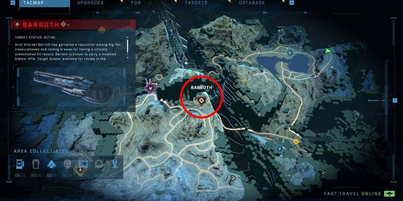 Halo Infinite High-Value Target Location Barroth