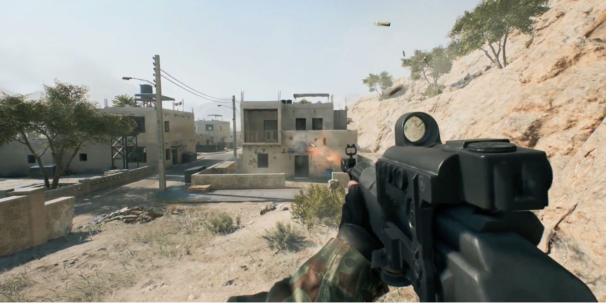 Battlefield-2042 - АН-94 - Игрок стреляет по противнику в здании