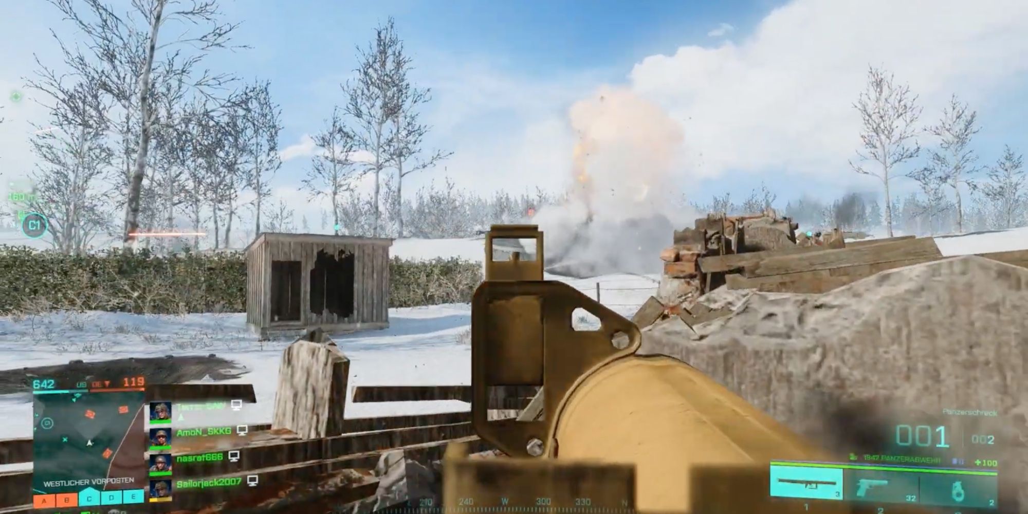 Battlefield 2042 - Panzerschreck - Player destroys tank