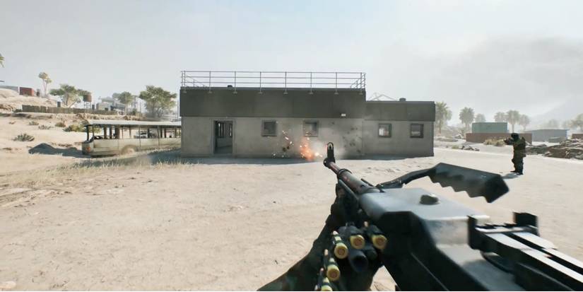 Battlefield 2042 - Type 88 LMG - Player shoots enemy through walls