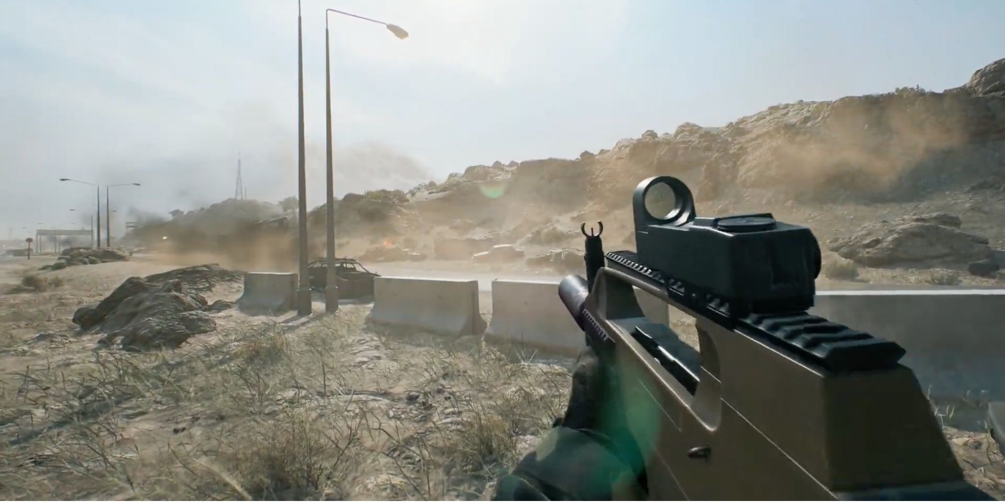 Battlefield 2042 - XM8 Compact - игрок охотится на врагов на карте