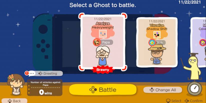 Ghost Clash mode in Big Brain Academy Brain vs Brain