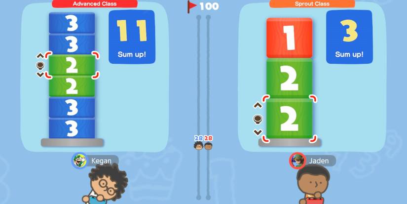 Mallet Math multiplayer in Big Brain Academy Brain vs Brain