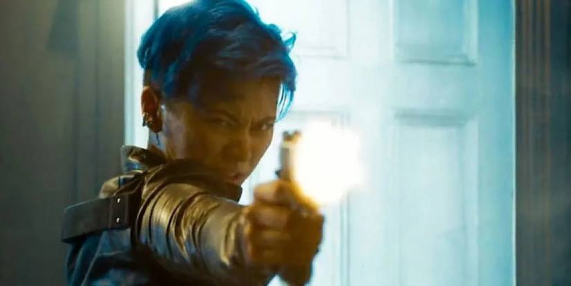 Bugs firing a gun in Matrix Resurrections