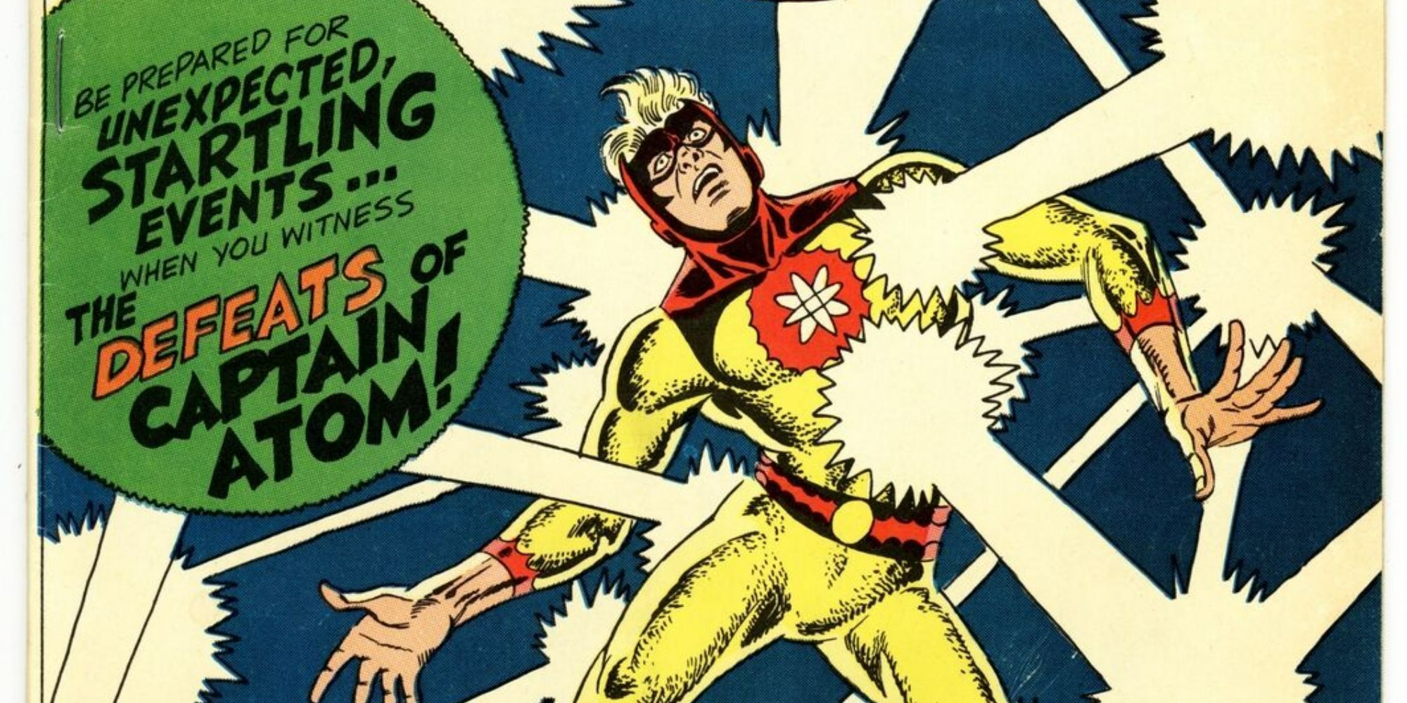 Captain Atom being struck by energy beams in Captain Atom #83