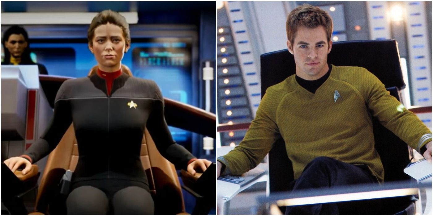 The captain in Star Trek: Resurgence and Kirk in Star Trek 2009