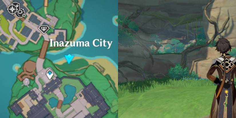 Cave entrance in Genshin Impact 1