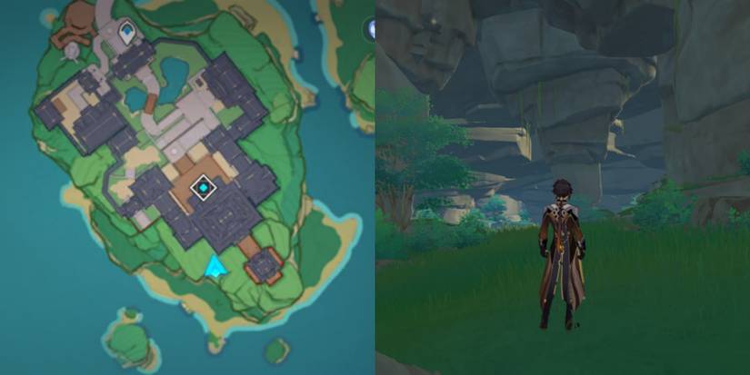 Cave entrance in Genshin Impact 2