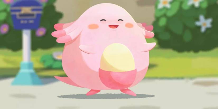 Chansey being happy
