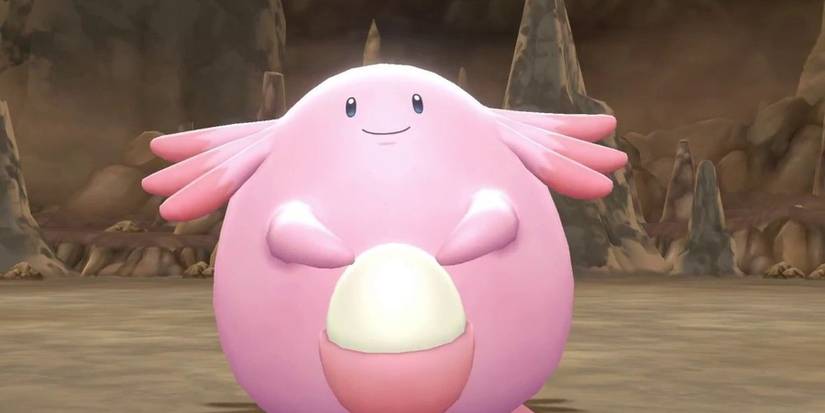 Chansey looking at the player gleefully