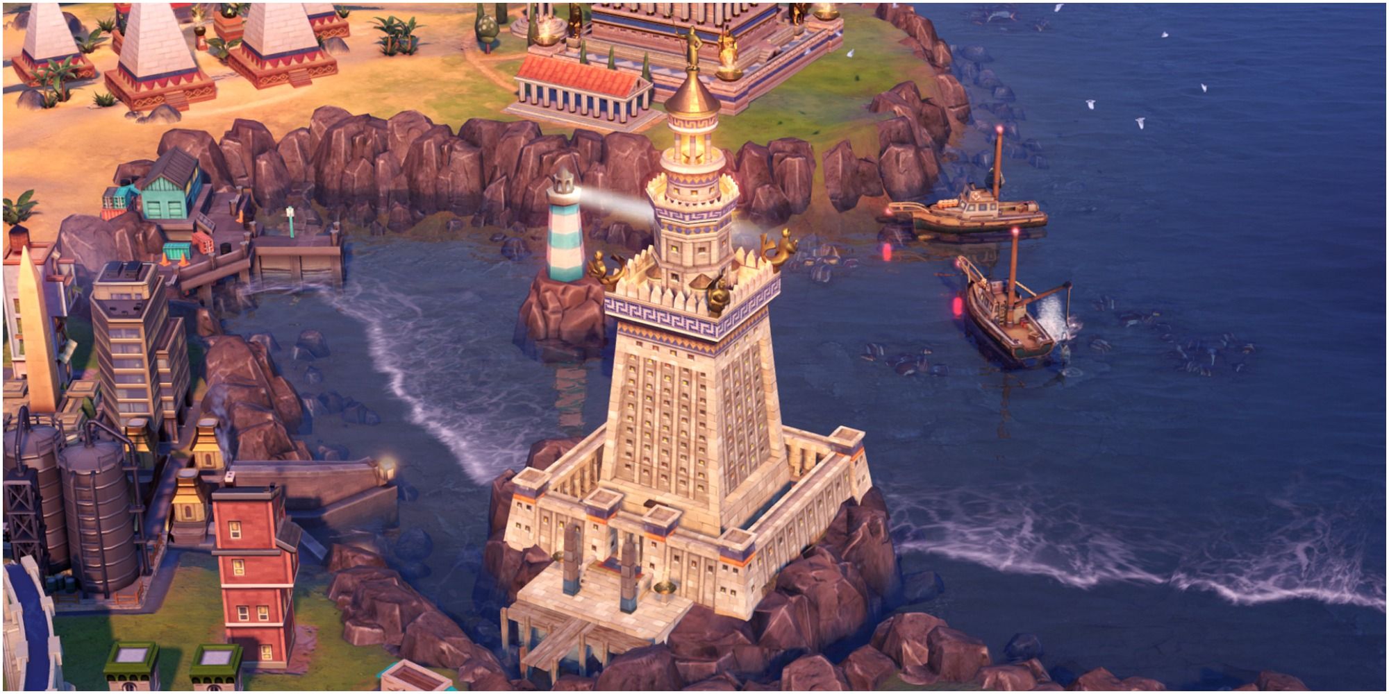Civilization 6 Great Lighthouse View Right After Construction