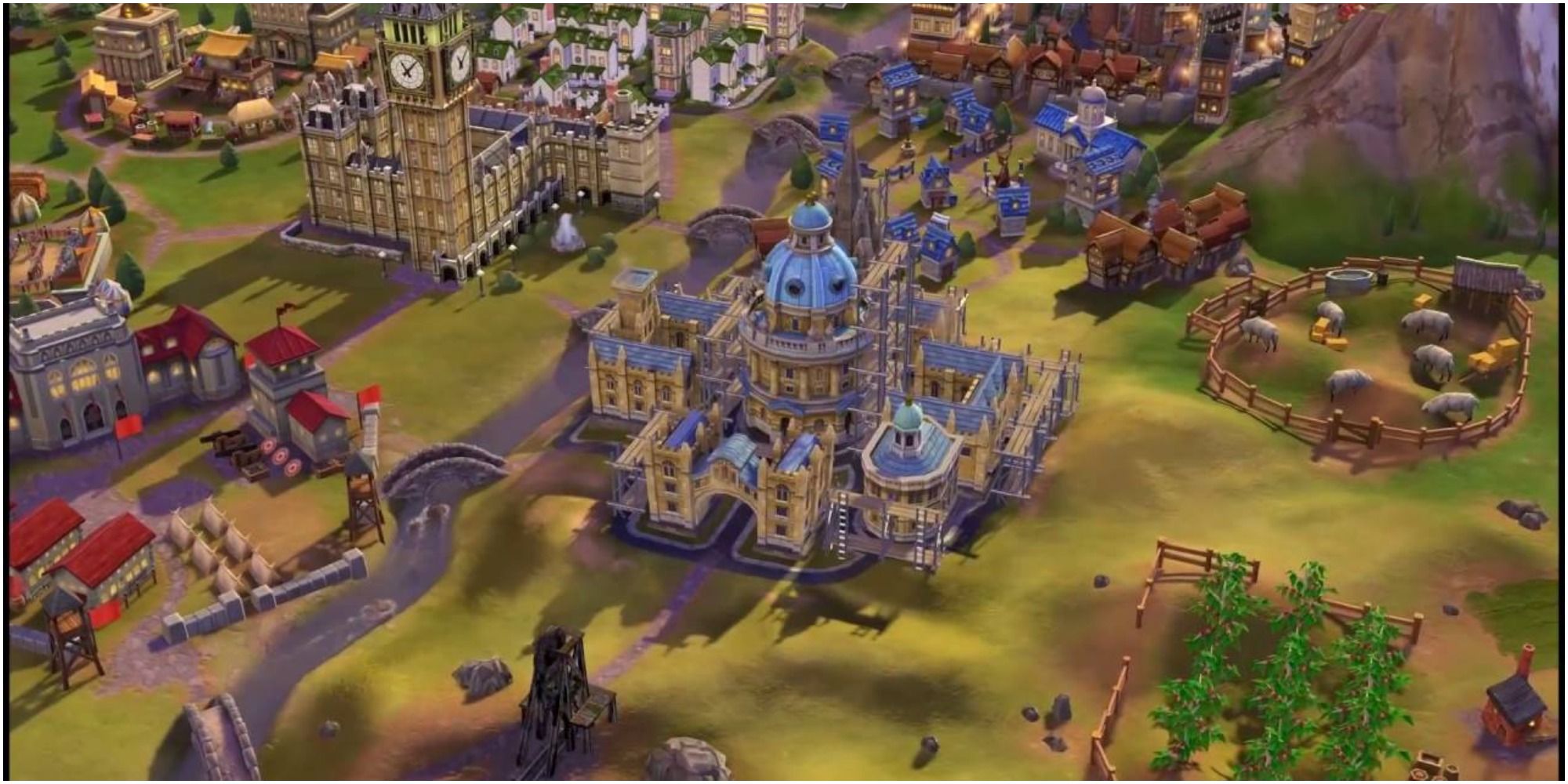 Civilization 6 Oxford University View Right After Construction