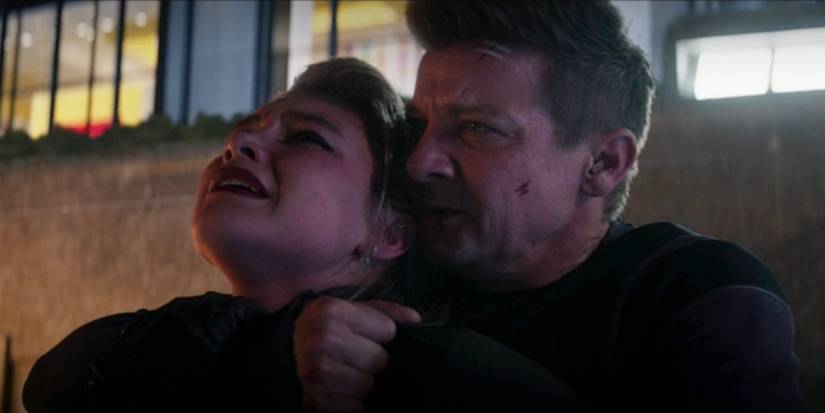 Clint Barton and Yelena Belova Fight in Hawkeye