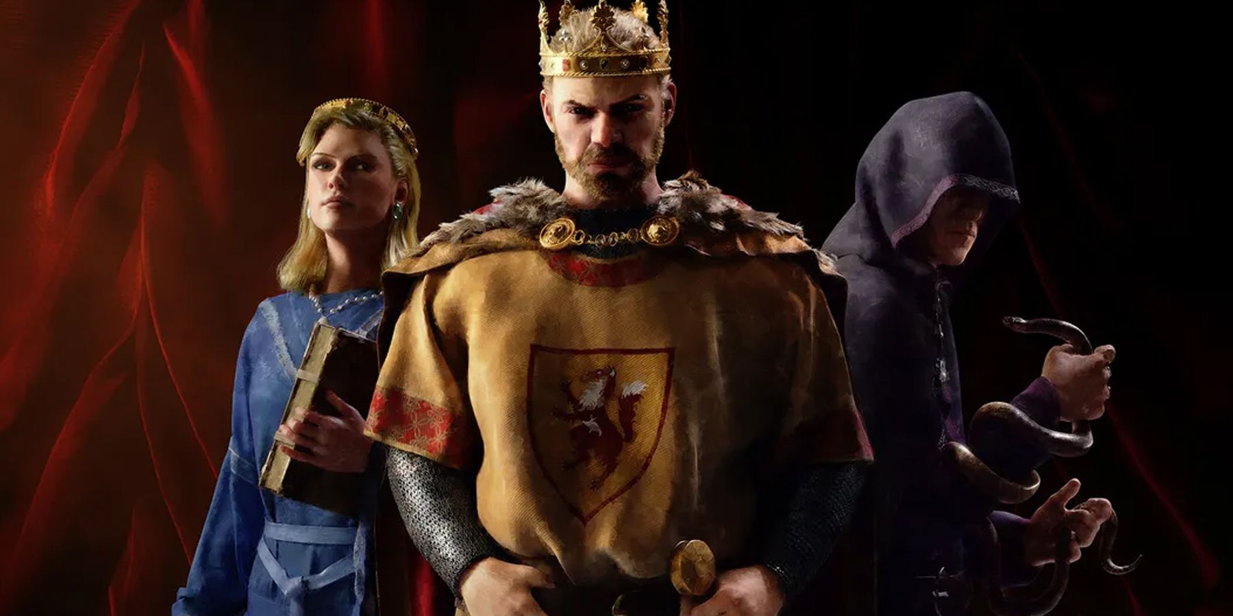 Crusader Kings 3 Official artwork featuring a king
