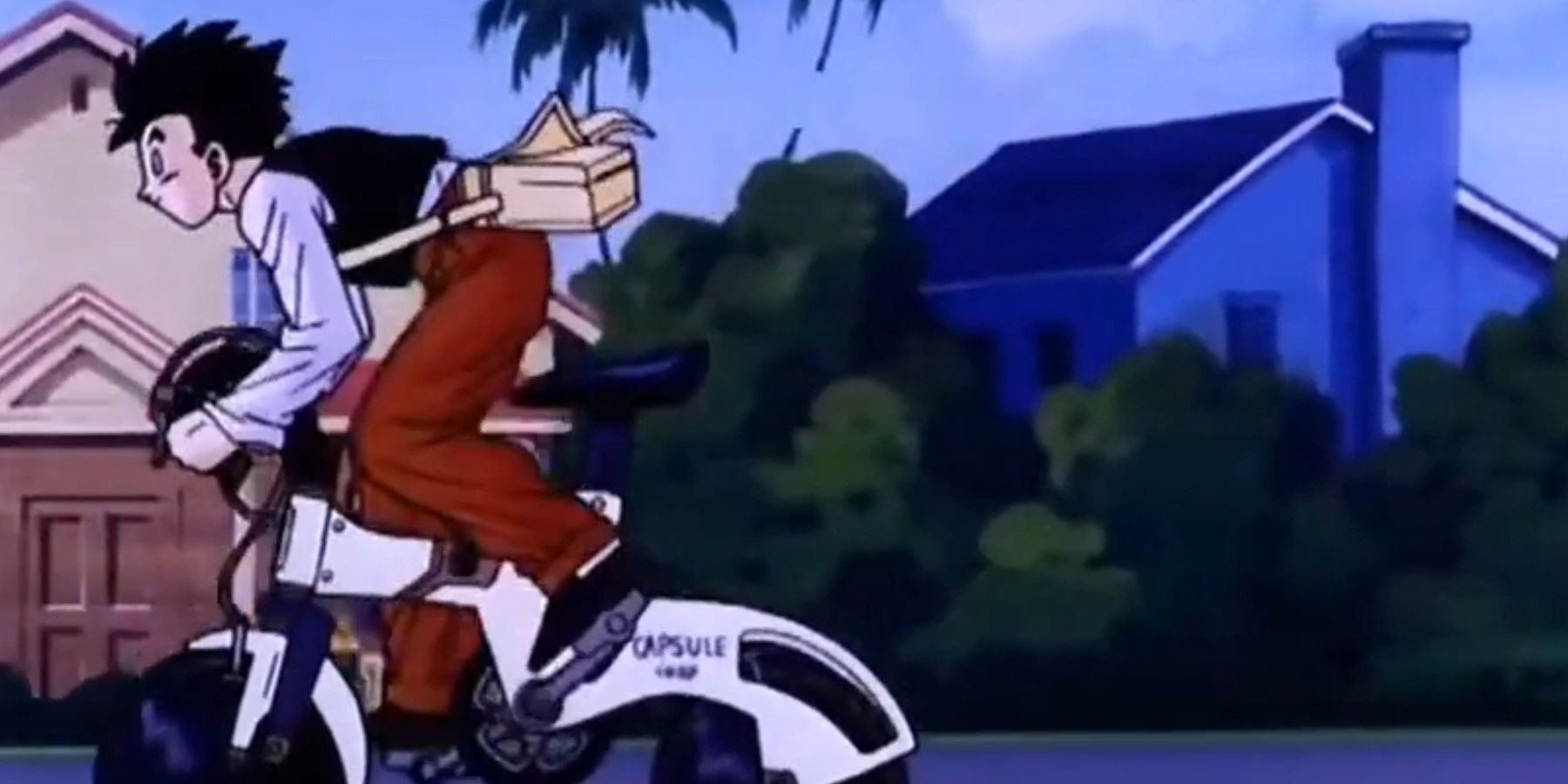 DBZ Gohan Cycling in the anime opening