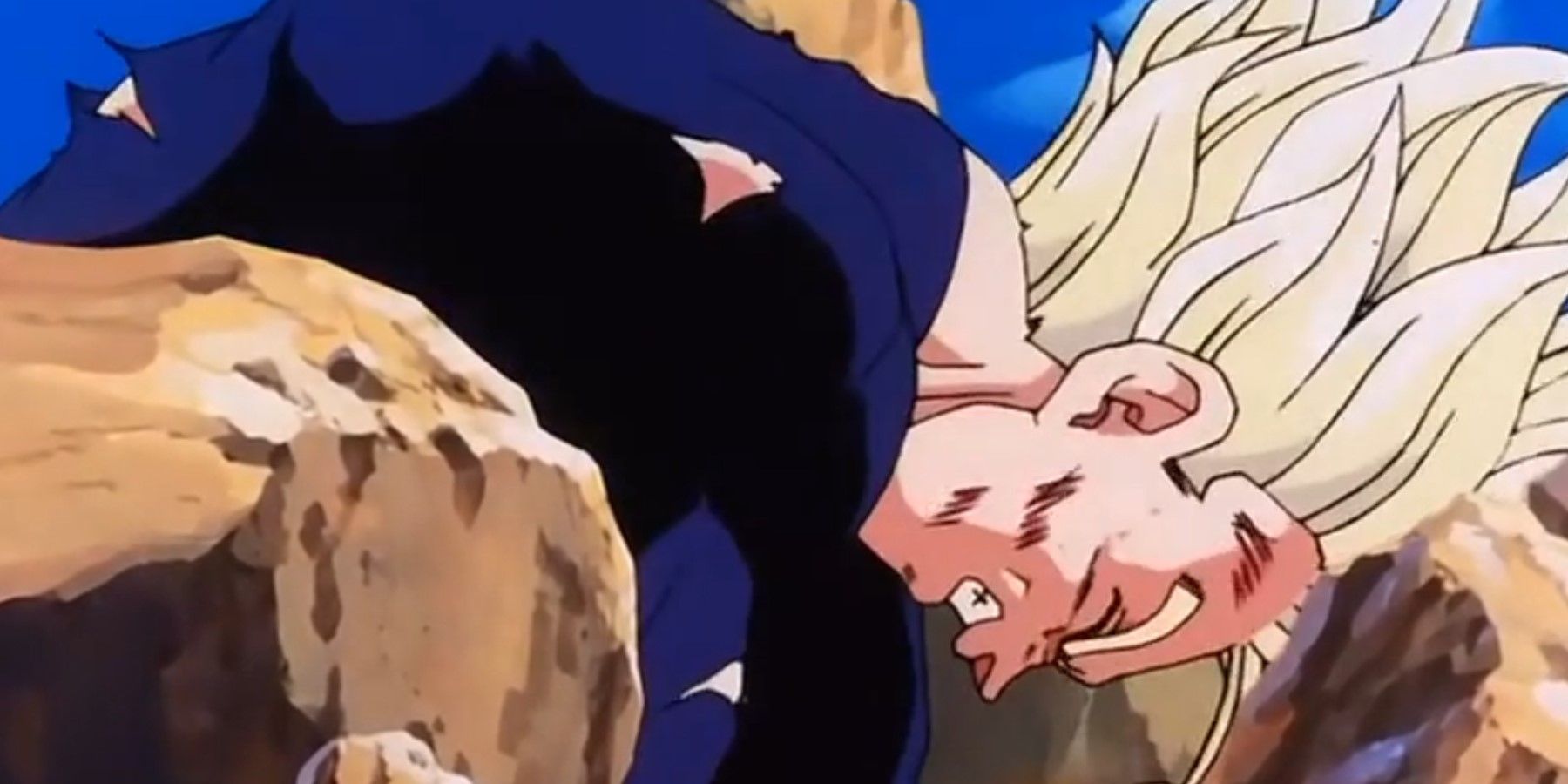 DBZ Gohan wounded during his fight with Buu