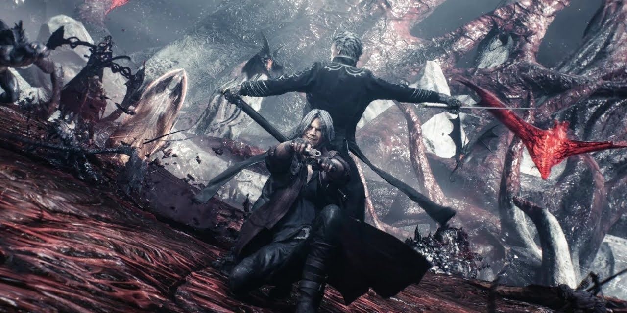 Dante and Virgil in Devil May Cry 5