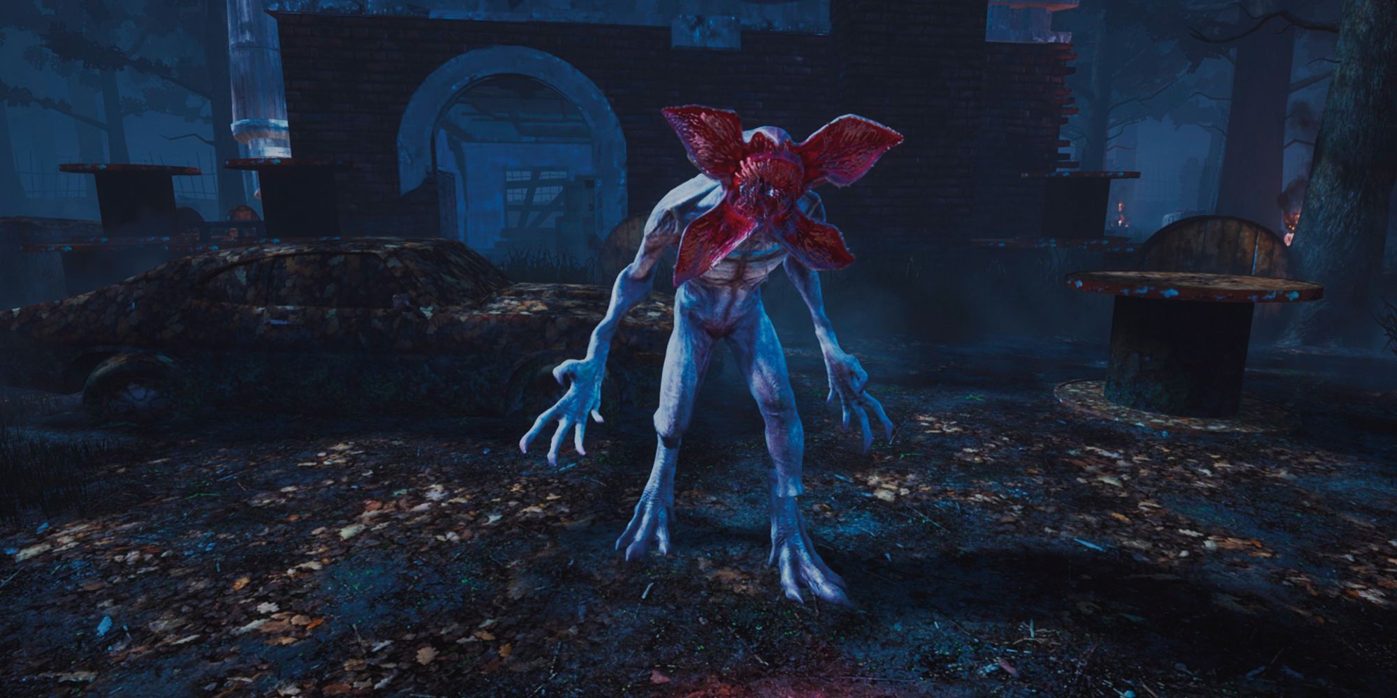 The Demogorgon roaring in Dead By Daylight