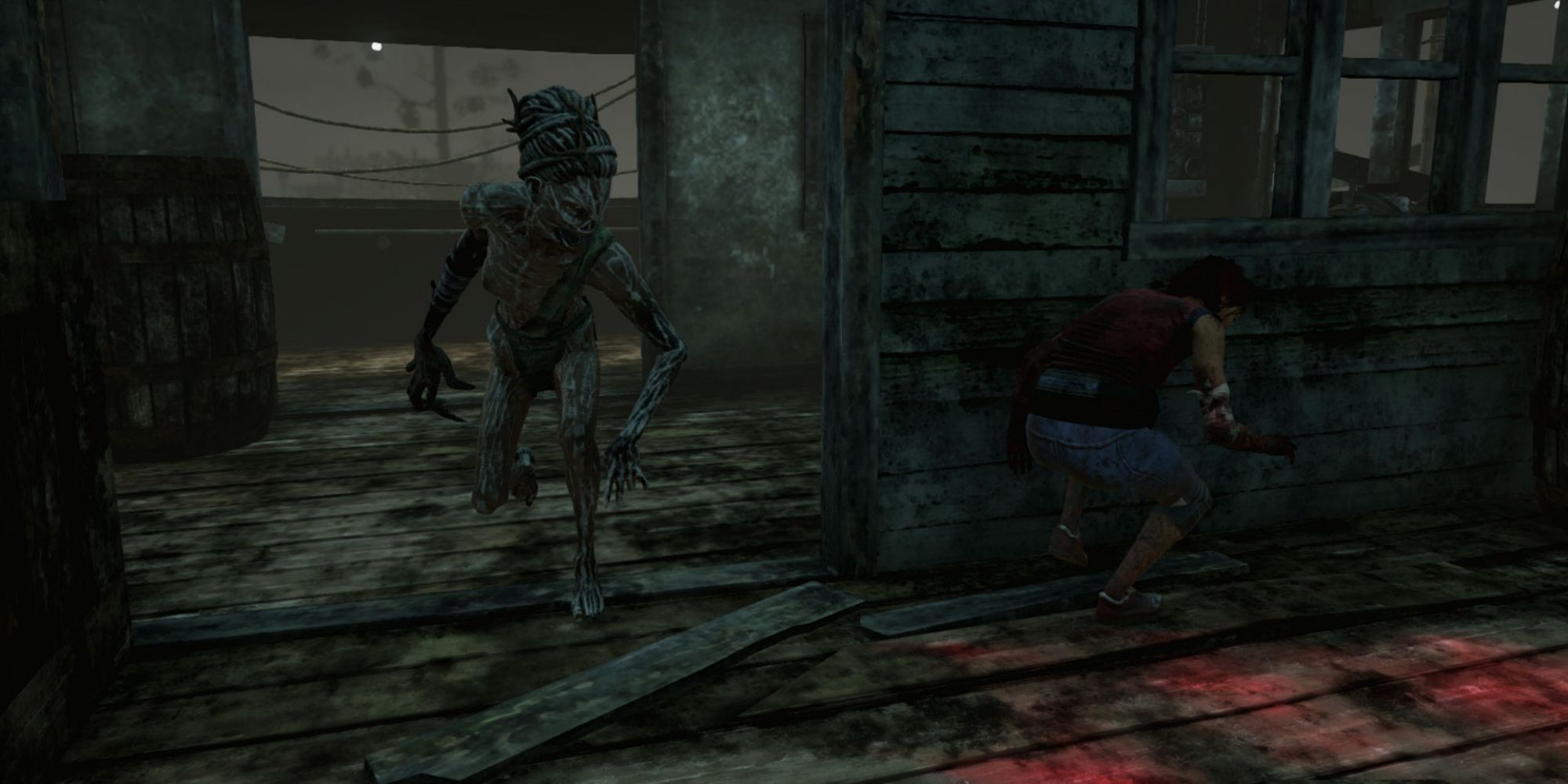 The Hag finding a survivor in Dead By Daylight