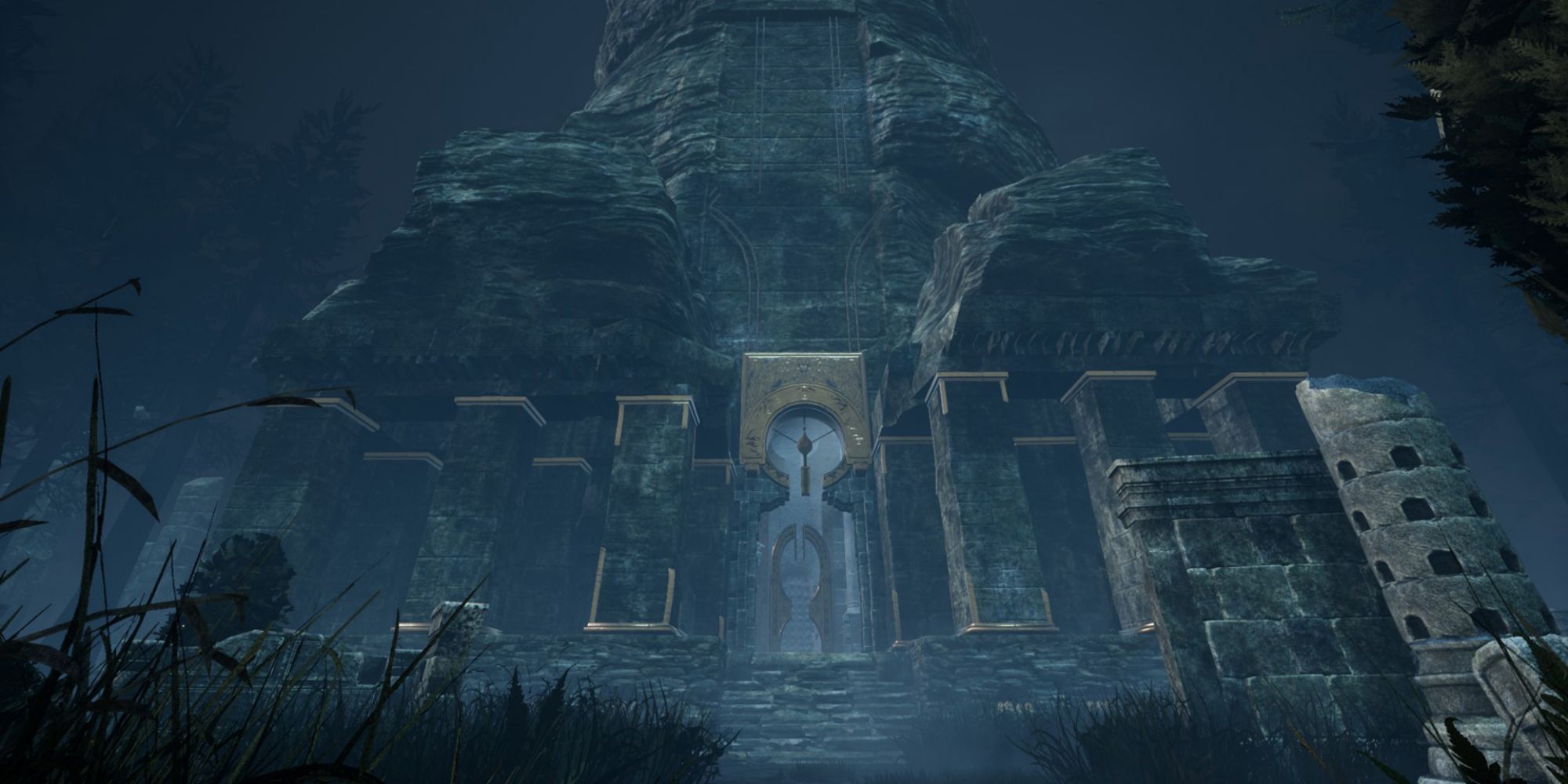 The looming temple structure in Dead by Daylight