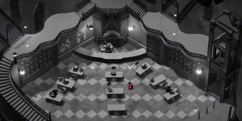 The main office of the Hall of Doors in Death's Door