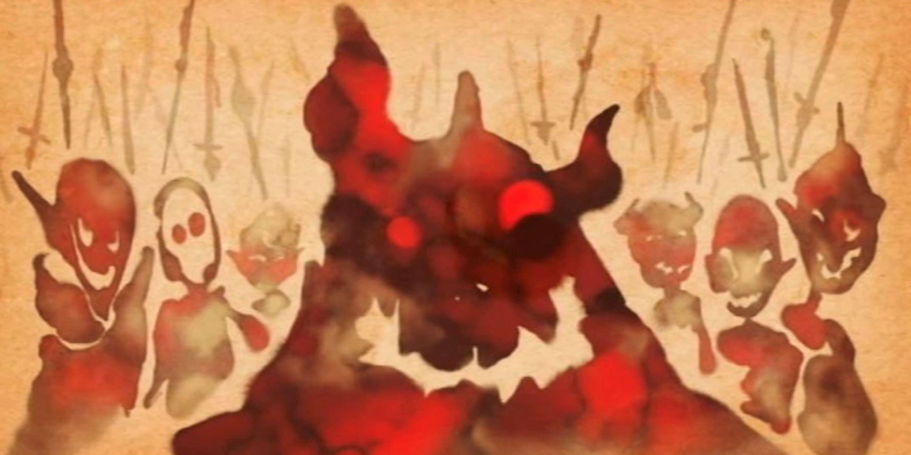 A demon standing at the front of an army in the intro cutscene for The Legend of Zelda: Skyward Sword