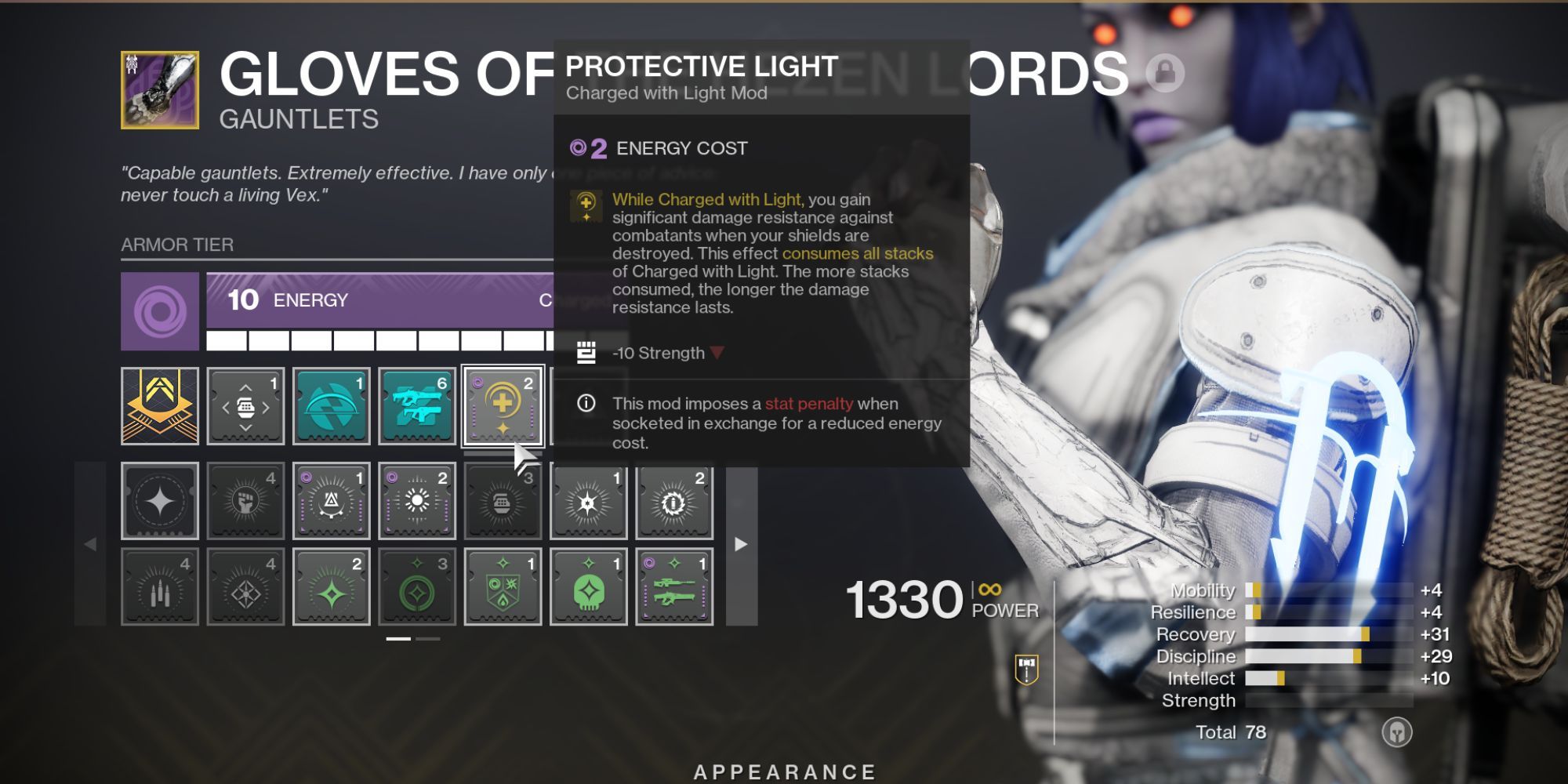 Destiny 2 Protective Light Mod
