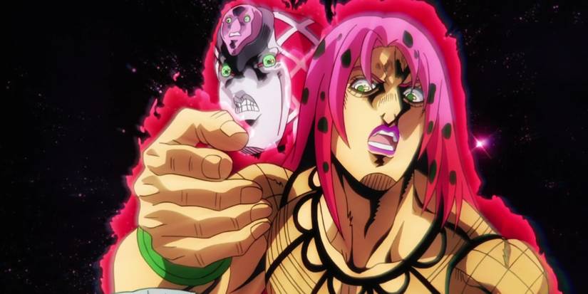 Diavolo using his stand King Crimson