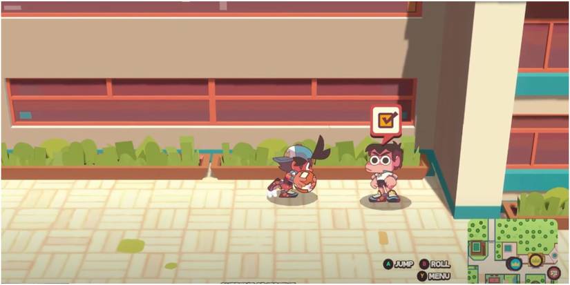 Dodgeball Academia Finding The Side Mission Next To The School Entrance