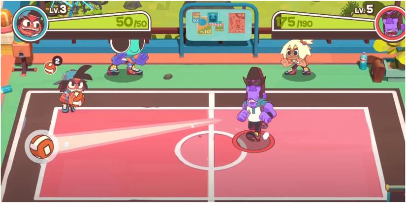 Dodgeball Academia Jumping Over An Attack From Boris