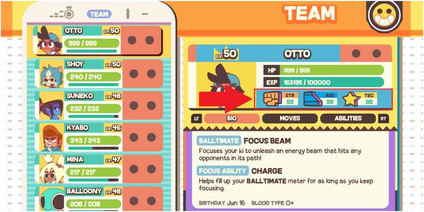 Dodgeball Academia Maximum On The Core Three Statistics