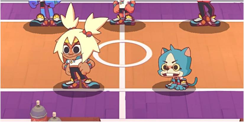 Dodgeball Academia Mina And Shoy Taking The Court As Friends