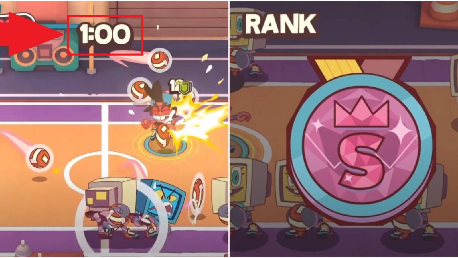 Dodgeball Academia S Tier Dodging Challenge Collage One Minute Timer And Medal