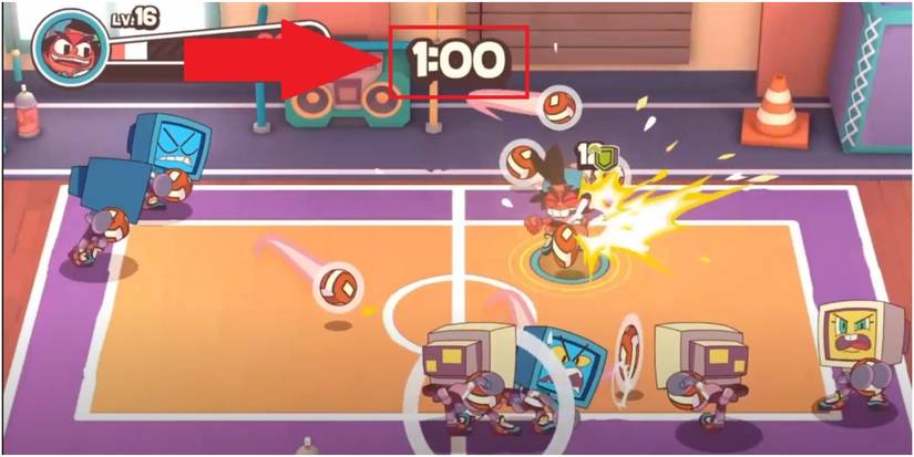 Dodgeball Academia Taking A Hit But Surviving For One Minute In The Dodging Challenge