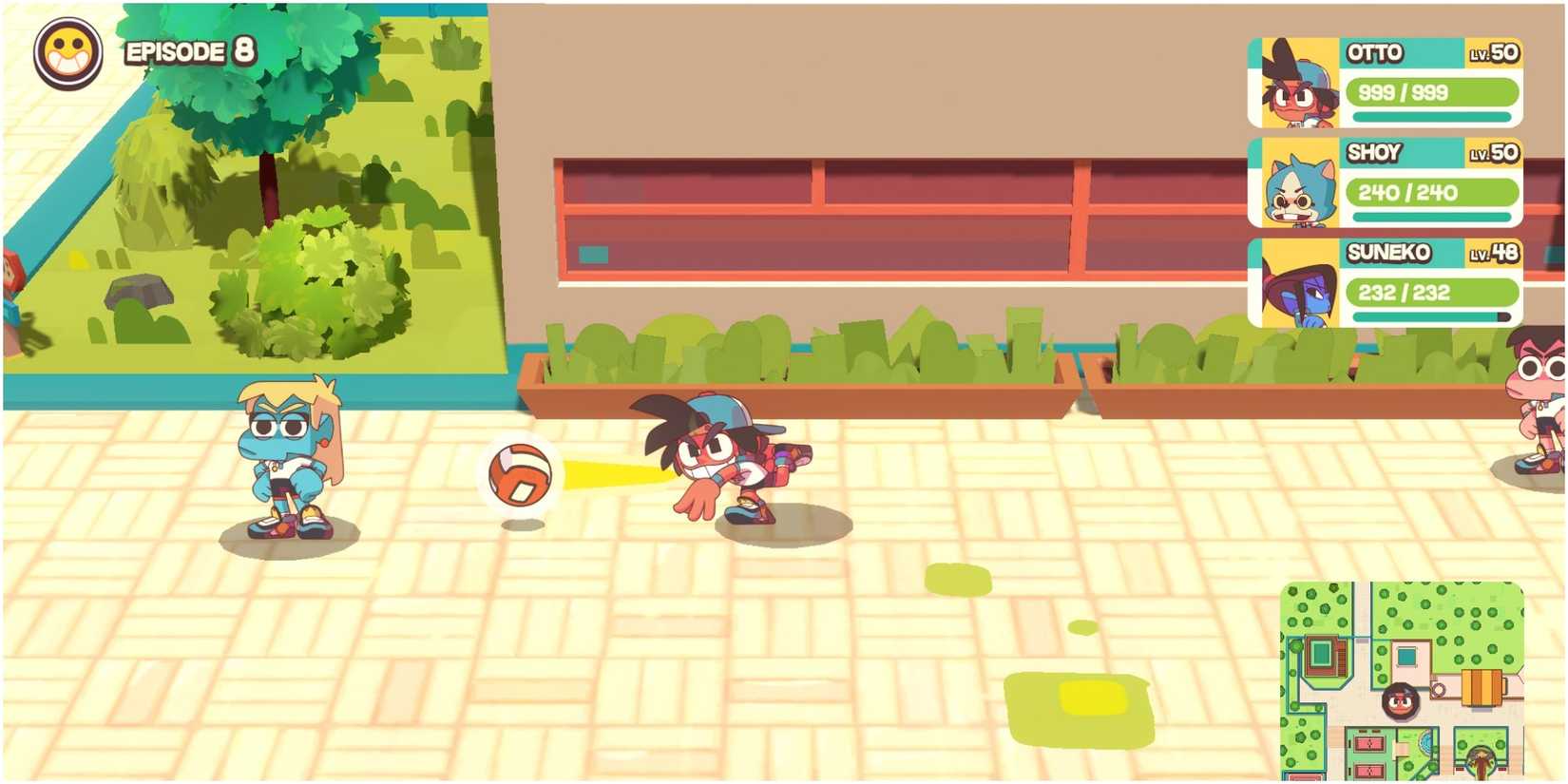 Dodgeball Academia Throwing A Ball At A Pedestrian Outside Of Battle