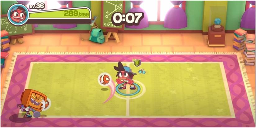 Dodgeball Academia Waiting For A Loop To Finish Before Catching The Ball