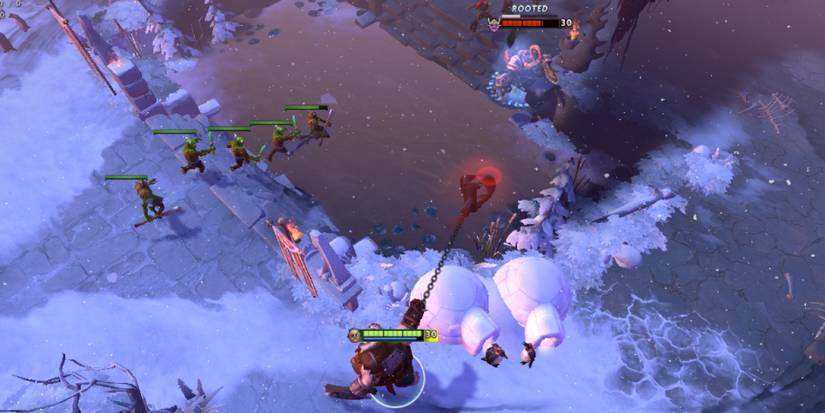 Dota 2 - Rod of Atos And Orchids Malevolence - Player hooks enemy