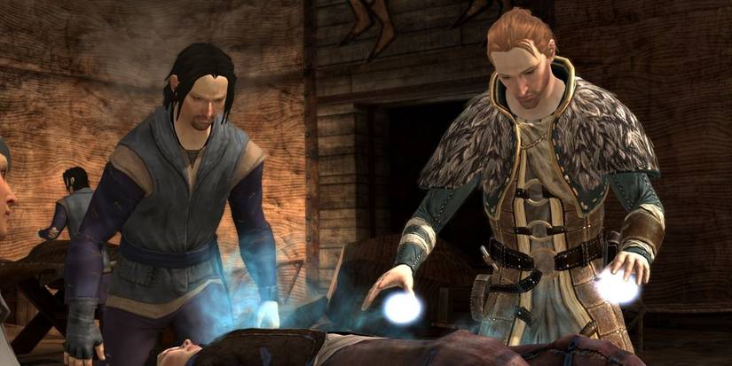 Anders healing someone. 