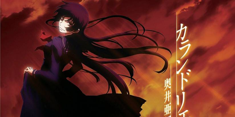 Yuuko from Dusk Maiden of Amnesia outside, her hair blowing in the wind