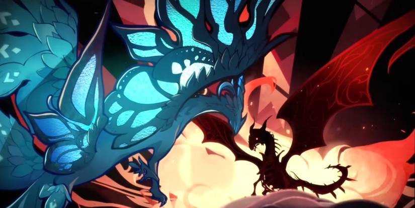 Dvalin fighting Durin in Genshin Impact