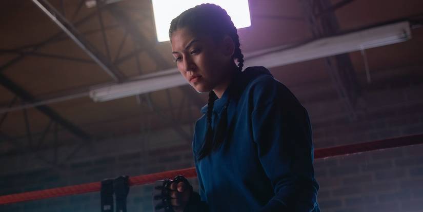 Echo in a boxing ring in Hawkeye