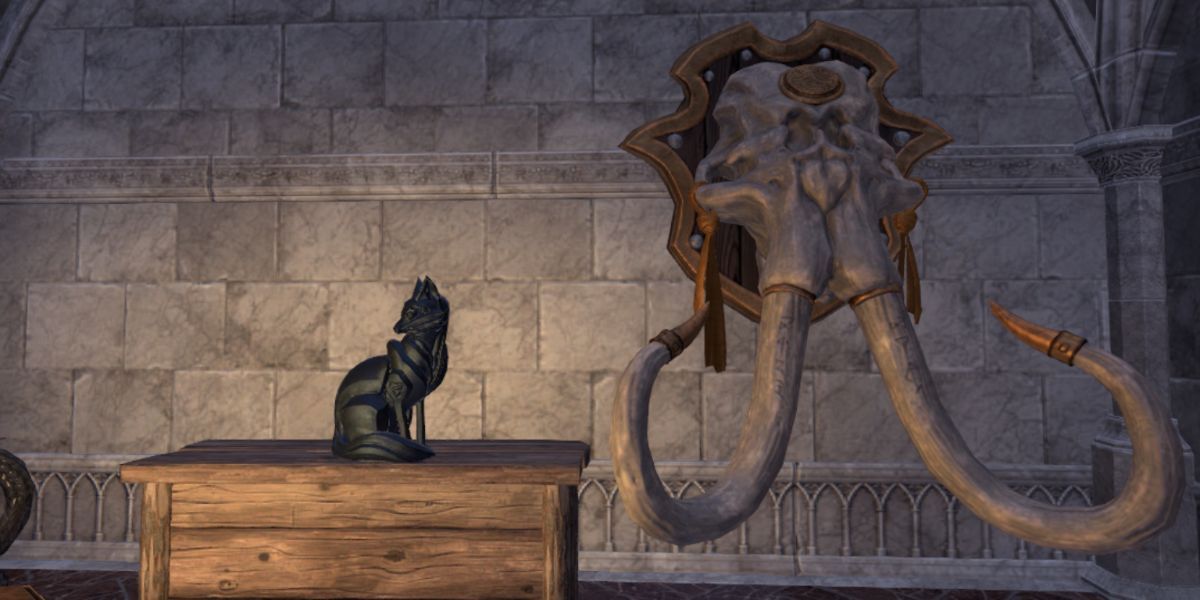 Elder Scrolls Online Best Furnishings Furniture Rune Carved Mammoth Skull