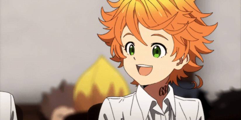 Emma smiling happily