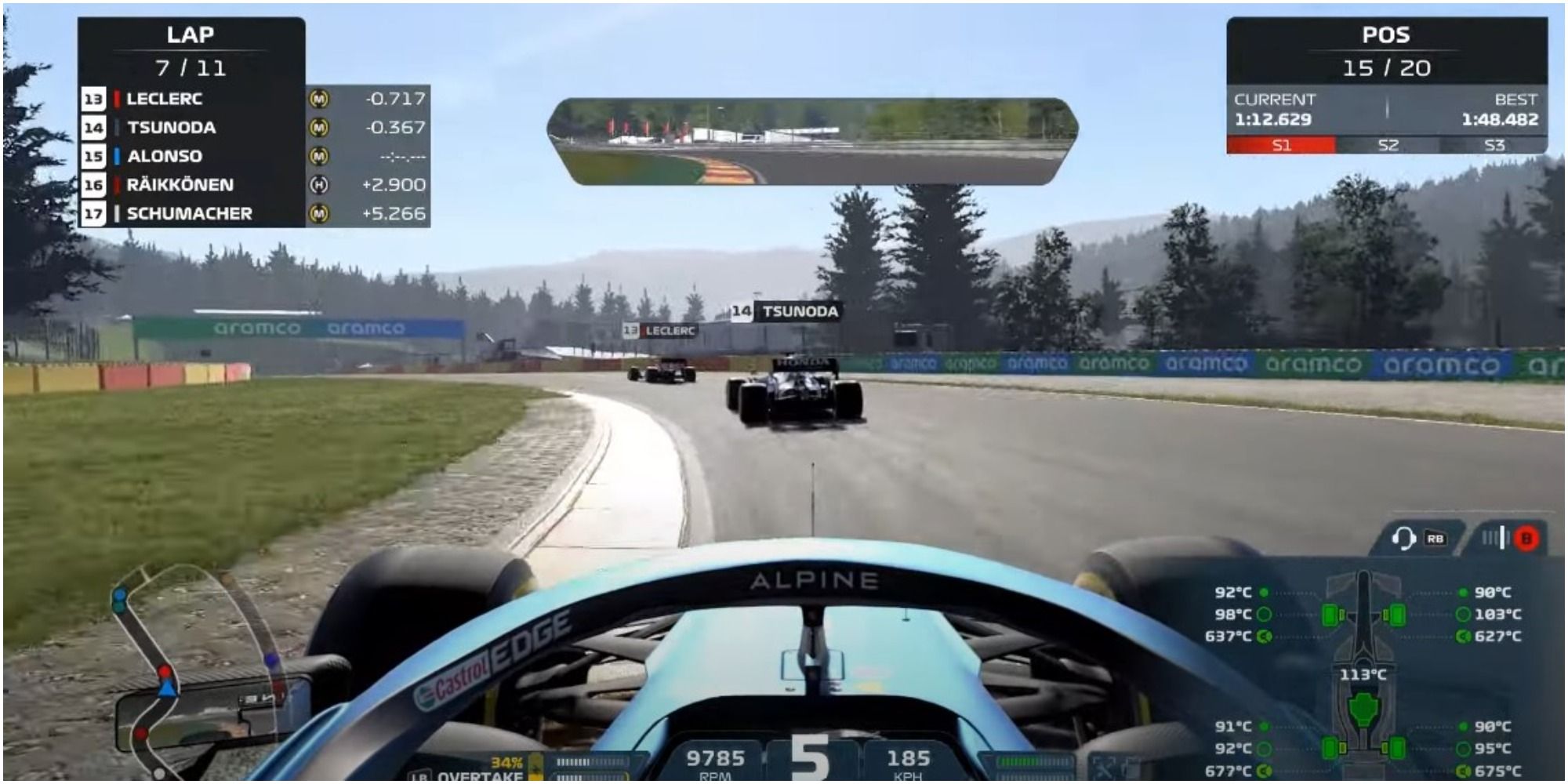 F1 2021 Catching Up With Two Other Cars In The Final Stretch
