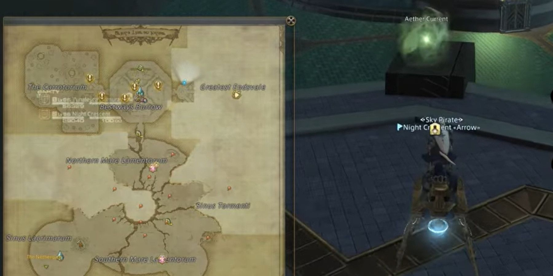 Final Fantasy 14 Endwalker All Mare Lamentorum Aether Current Locations