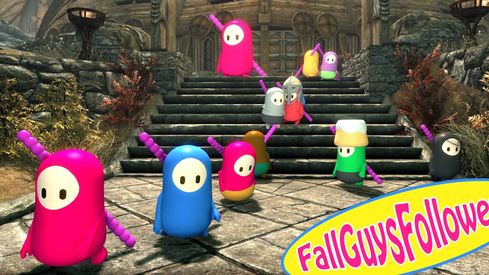Fall Guys Followers Skyrim mod