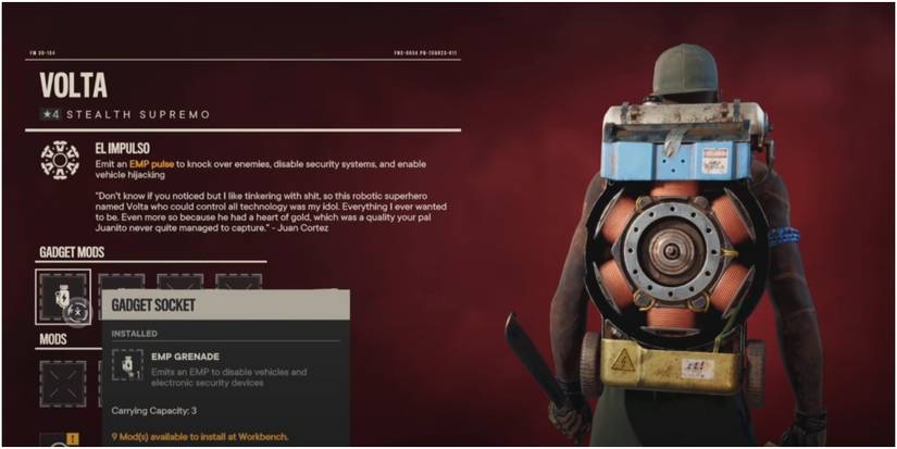 Far Cry 6 Equipping A Volta With An EMP Grenade For Two EMP Sources