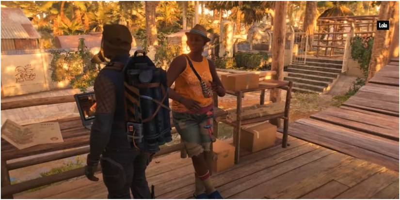 Far Cry 6 Lola Waiting For Dani In One Of The Camps