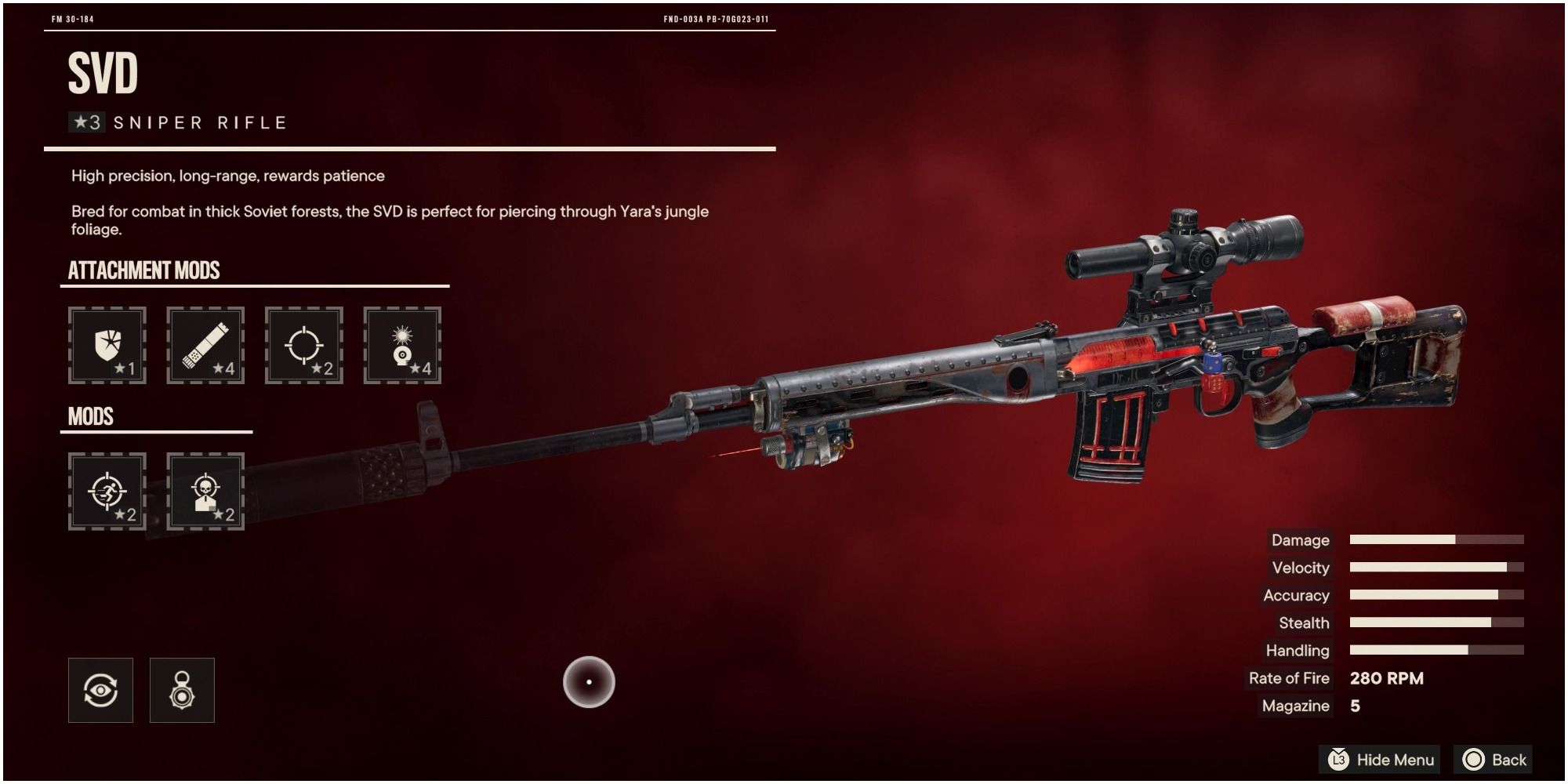 Far Cry 6 SVD sniper rifle